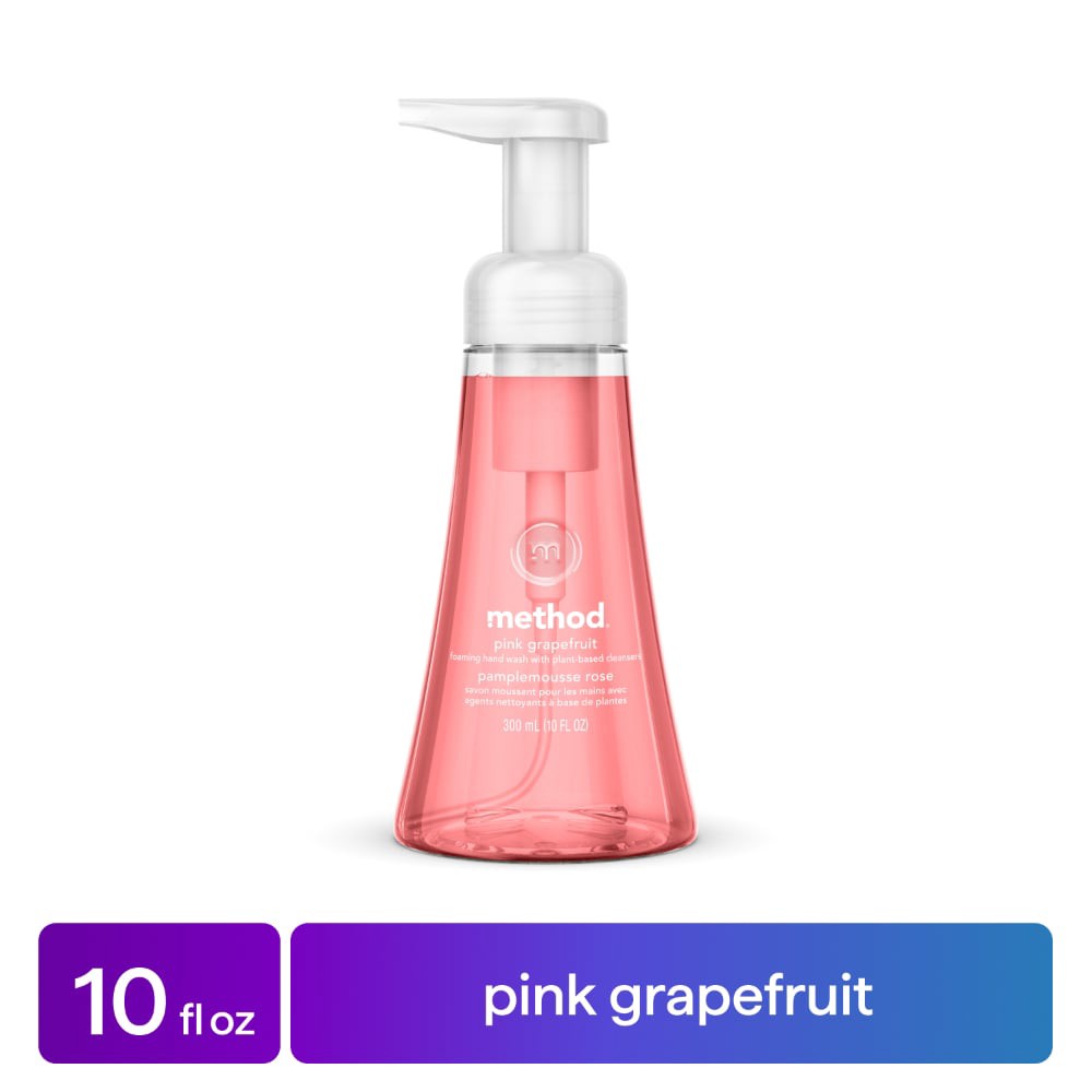 slide 4 of 5, method Pink Grapefruit Foaming Hand Soap - 10 fl oz, 10 fl oz