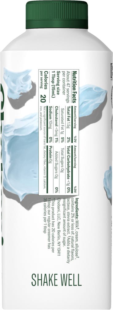 slide 2 of 4, Chobani 0 Sgr Swt Cream Creamer, 24 fl oz