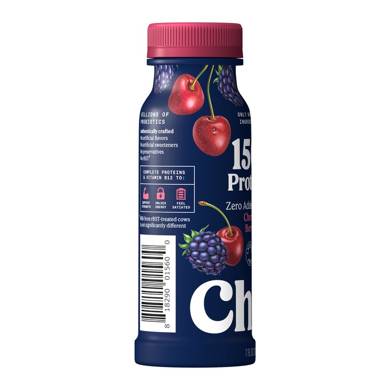 slide 2 of 5, Chobani 15G Protein Drink Cherry Berry, 7 fl oz