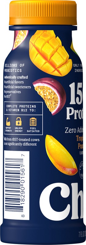 slide 4 of 5, Chobani® Tropical Punch Lowfat Greek Yogurt Drink, 7 fl oz