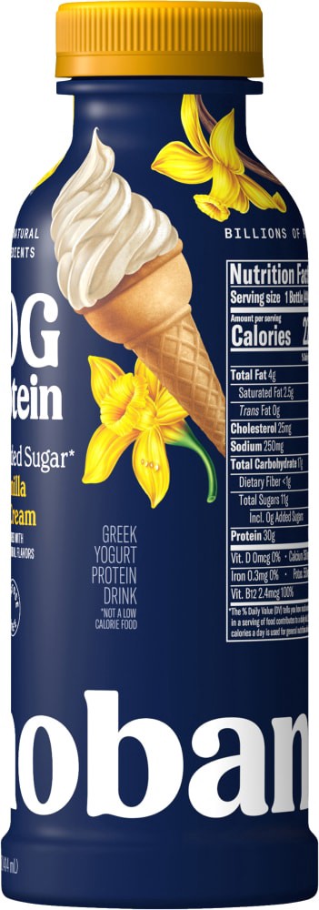 slide 4 of 6, Chobani Vanilla 30G Protein Drink 14 oz, 14 fl oz