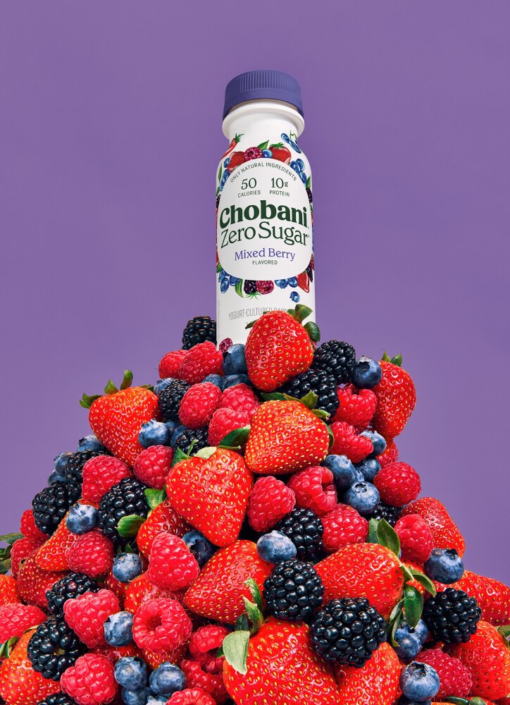 slide 5 of 5, Chobani Zero Sugar Mixed Berry Greek Yogurt Drink, 7 fl oz