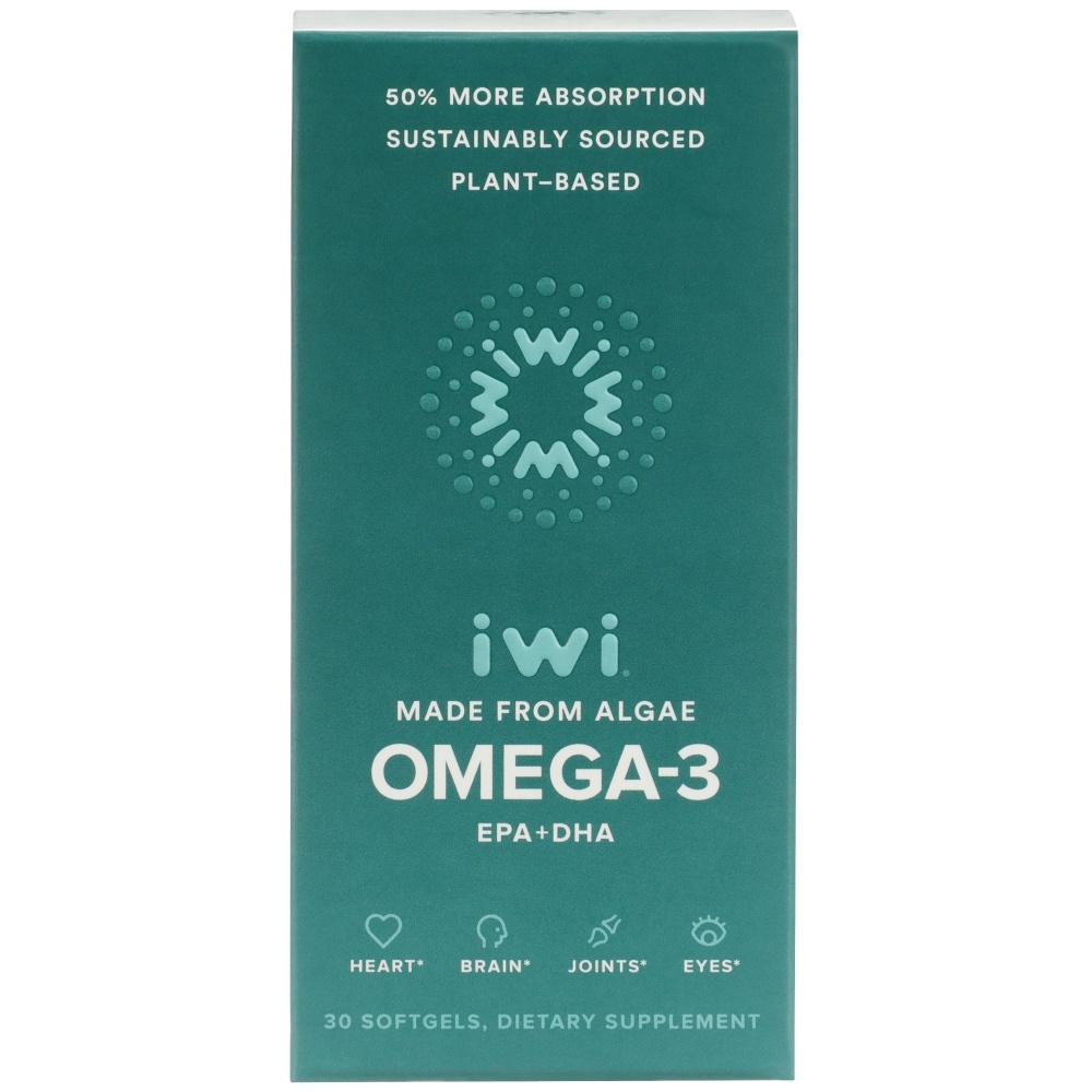 slide 1 of 1, Iwi Omega 3 Softgel Capsules 850 Mg, 30 ct