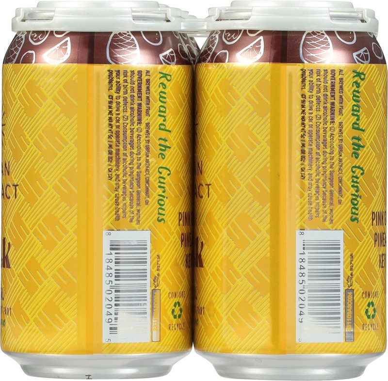 slide 3 of 4, Urban Artifact Teak Tropical American Fruit Tart Beer 6 - 12 fl oz Cans, 6 ct; 12 fl oz