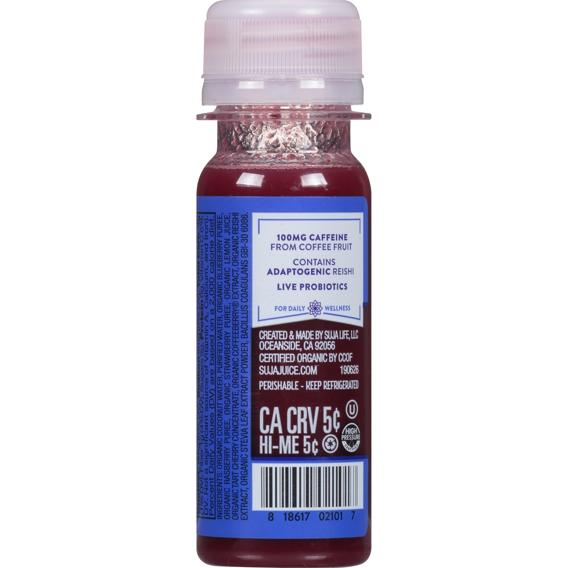 Suja Organic Energy Shot with Coffee Fruit & Reishi 2 fl oz Shipt