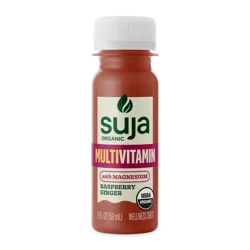 Suja Organic MultiVitamin Shot Raspberry Ginger Magnesium Bottle