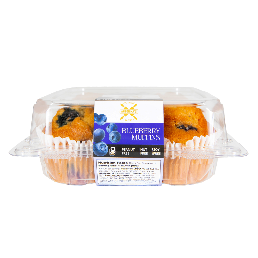 slide 3 of 4, Antonina's Gluten-Free Bakery Blueberry Muffins 14 oz, 14 oz