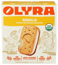 Olyra Vanilla Creme Breakfast Biscuits 5.3 Oz