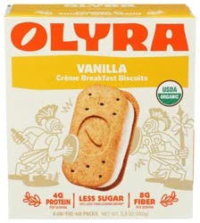 Olyra Vanilla Creme Breakfast Biscuits 5.3 Oz