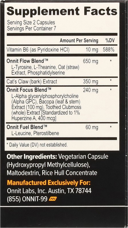 slide 2 of 5, Onnit Alpha Brain 14 Capsules, 14 ct