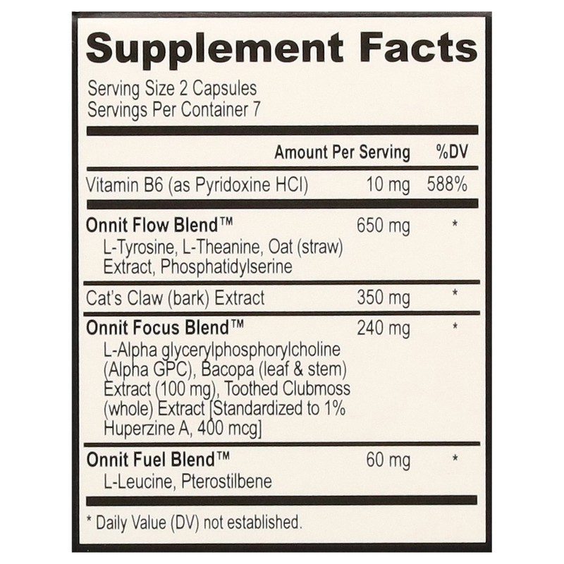 slide 4 of 5, Onnit Alpha Brain 14 Capsules, 14 ct