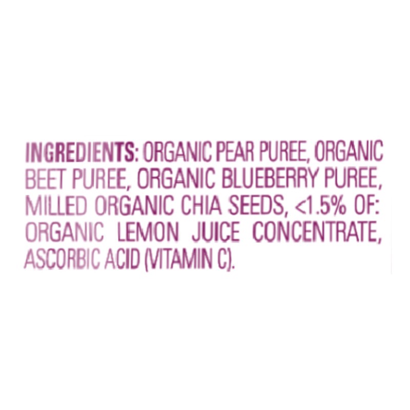 slide 2 of 3, Happy Tot Organics Superfoods Stage 4 Organic Pears, Beets, Blueberries + Super Chia Pouch 4.22 oz UNIT, 4.22 oz