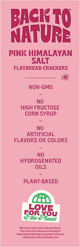 slide 4 of 5, Back to Nature Flatbread Crackers, Pink Himalayan Salt, 5 oz