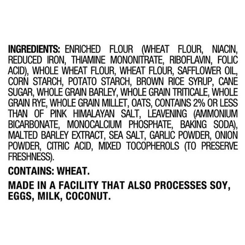 slide 3 of 5, Back to Nature Flatbread Crackers, Pink Himalayan Salt, 5 oz