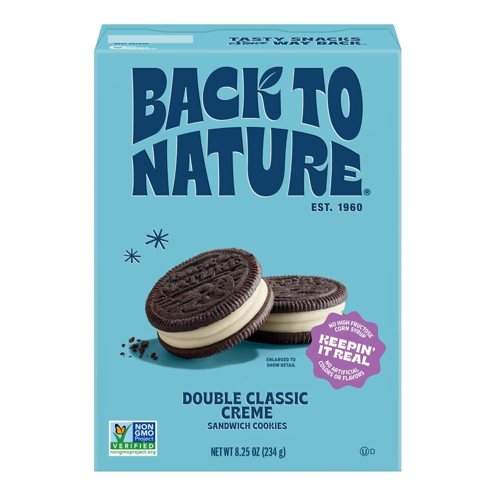 slide 4 of 5, Back to Nature® Double Classic Creme Sandwich Cookies, 8.25 oz