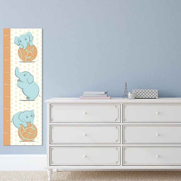 slide 2 of 2, iCanvas Play Like An Elephant Growth Chart Canvas Wall Art, 36 in x 12 in