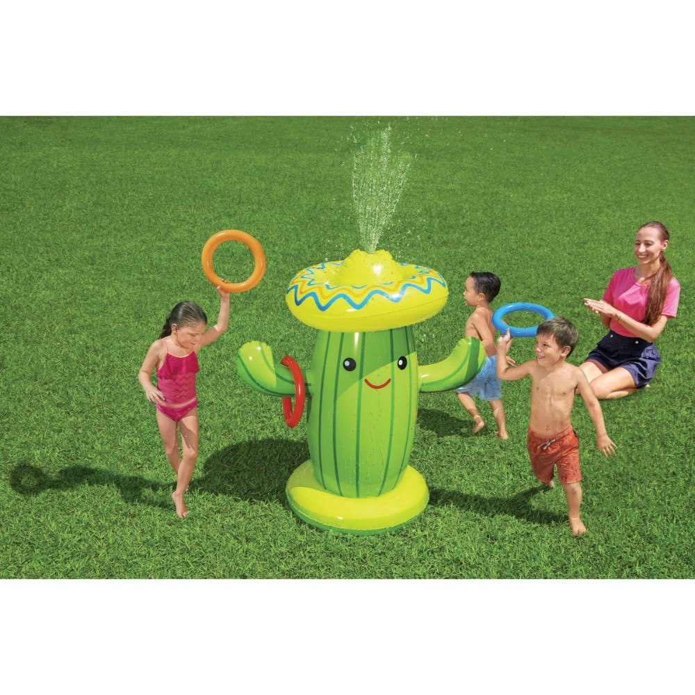 slide 3 of 3, Bestway H2O Go Sweet & Spiky Cacti Sprinkler, 41 in