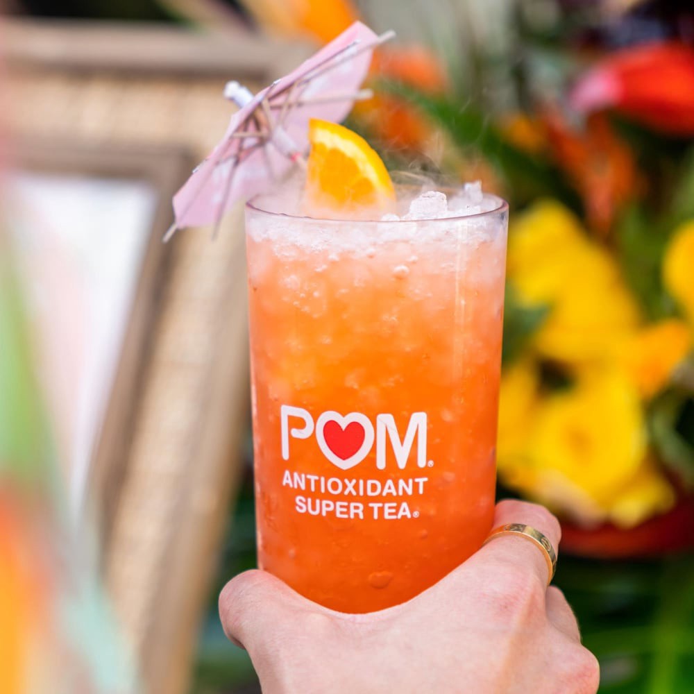 slide 2 of 6, POM Super Tea, POMegranate Peach Passion White Tea, 48 Ounce, 48 oz