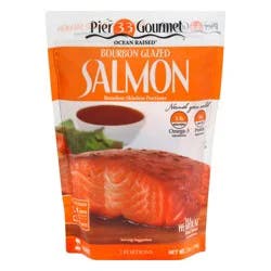 Pier 33 Gourmet Bourbon Glazed Salmon 2 ea