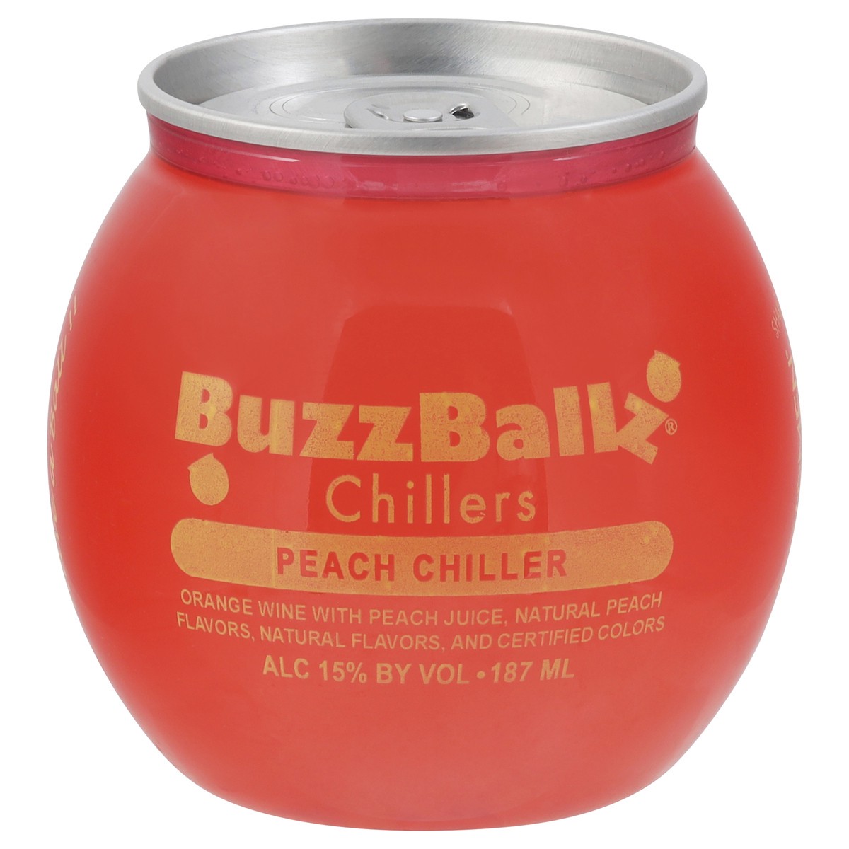 slide 1 of 11, BuzzBallz Peach Chiller Chillers 187 ml, 187 ml