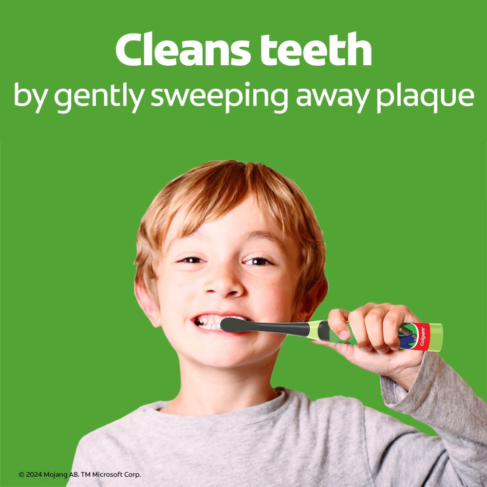 slide 5 of 6, Colgate Kids Battery Powered Minecraft Toothbrush, 1 ct