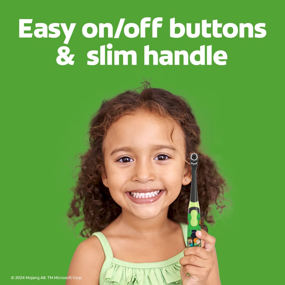 slide 4 of 6, Colgate Kids Battery Powered Minecraft Toothbrush, 1 ct