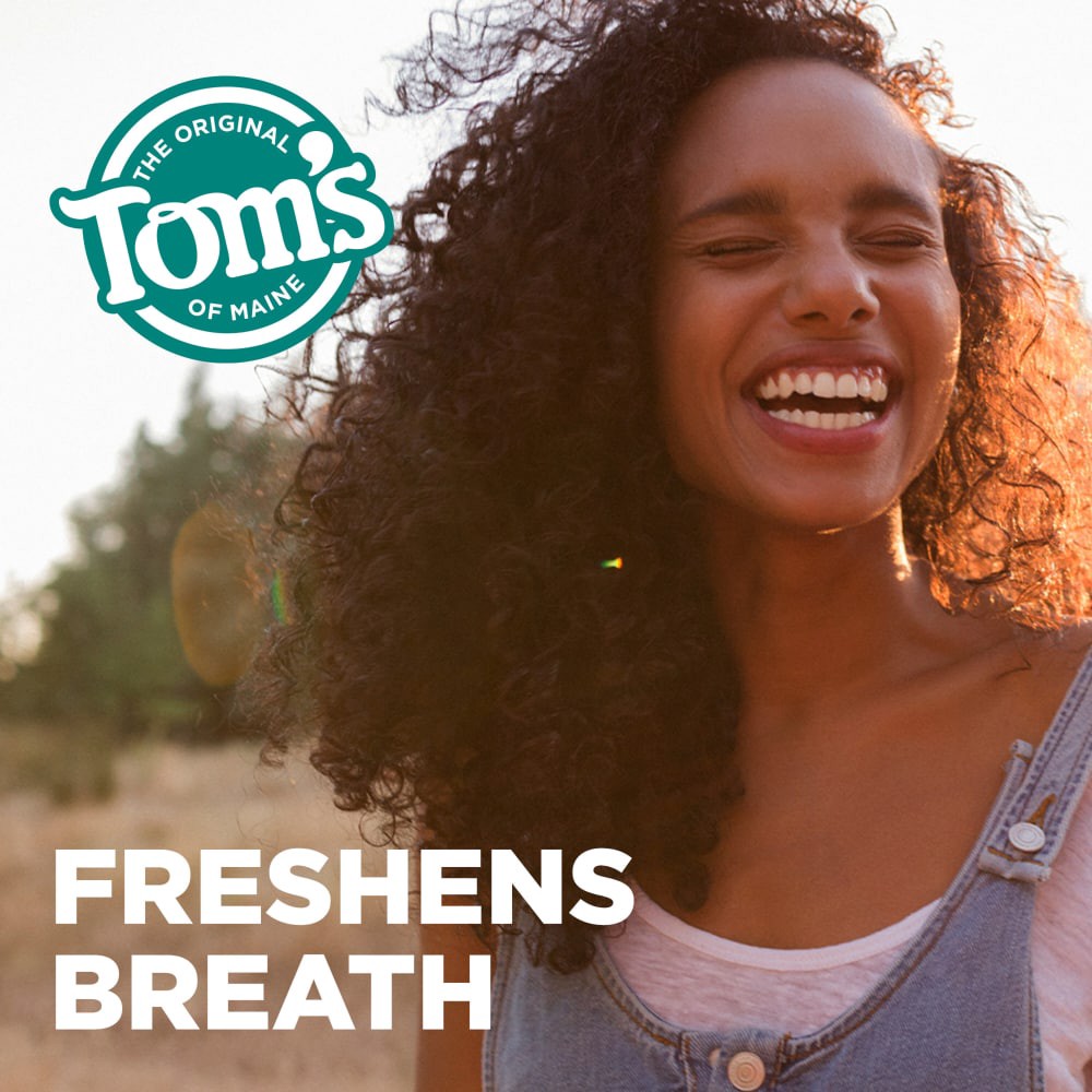 slide 5 of 6, Tom's of Maine Tom’s of Maine Antiplaque and Whitening Fluoride Free Toothpaste, Spearmint Toothpaste, 4.5 oz