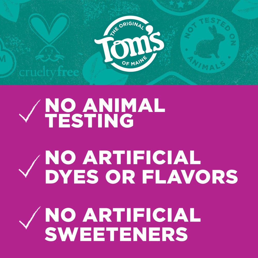 slide 6 of 6, Tom's of Maine Tom’s of Maine Antiplaque and Whitening Fluoride Free Toothpaste, Spearmint Toothpaste, 4.5 oz
