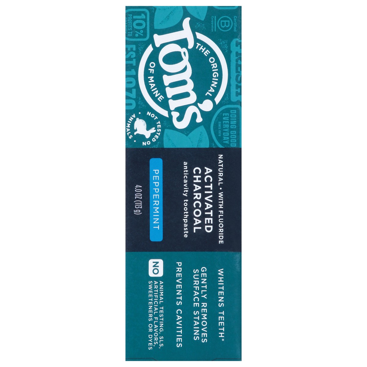 slide 13 of 17, Tom's of Maine Tom’s of Maine Natural Activated Charcoal Toothpaste with Fluoride, 4 oz