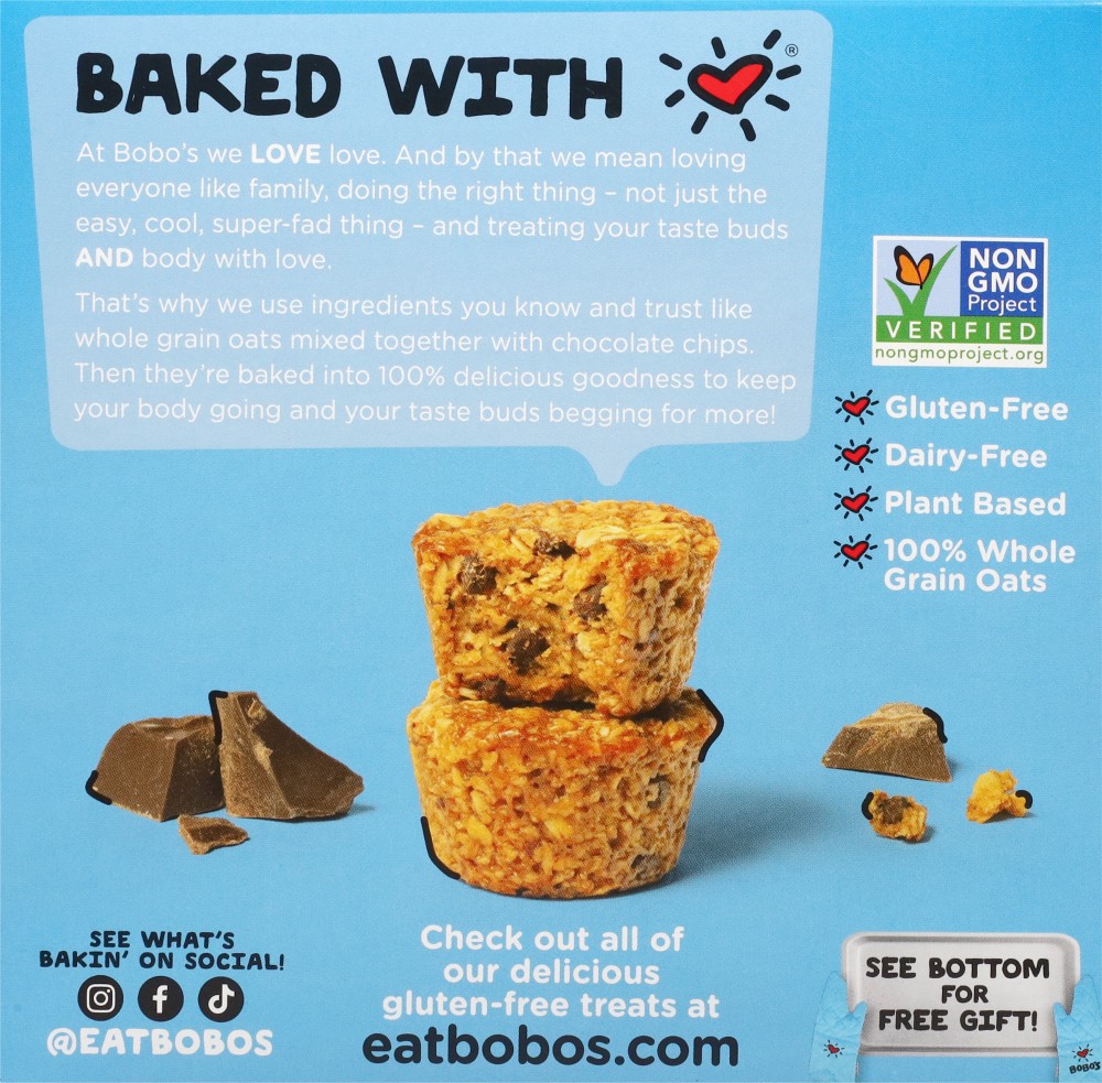 slide 3 of 4, Bobo's Chocolate Chip Oat Bites 5 - 1.3 oz Oat Bites, 5 ct