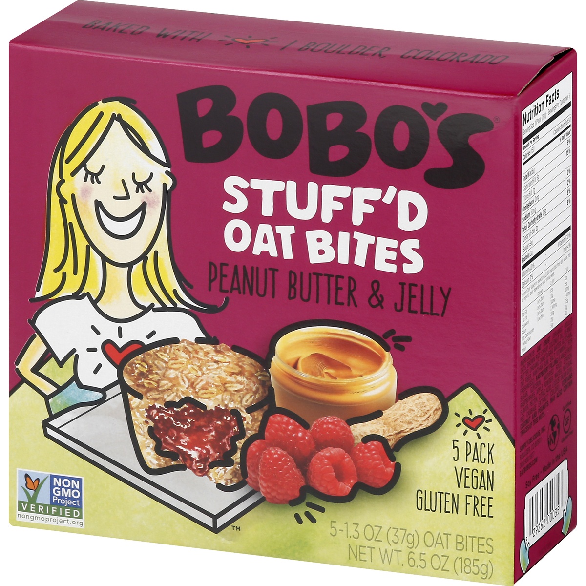 slide 3 of 10, Bobo's Bites - Peanut Butter & Jelly, 6.5 oz