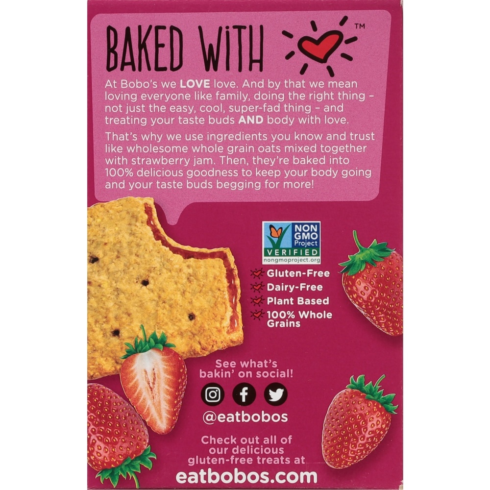 Bobo's Strawberry Toaster Pastries 3 ct Shipt