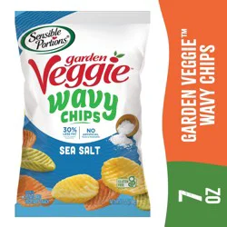Sensible Portions Garden Veggie Sea Salt Wavy Chips 7 oz
