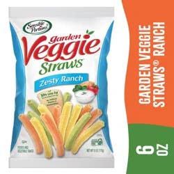 Sensible Portions Garden Veggie Straws Zesty Ranch Vegetable & Potato Snack 6 oz Bag