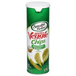Sensible Portions Garden Veggie Chips Sour Cream & Onion Potato Crisps 5 oz. Canister