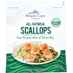 Atlantic Capes Fisheries 20/30 Count Frozen Peruvian Scallops 16 Oz