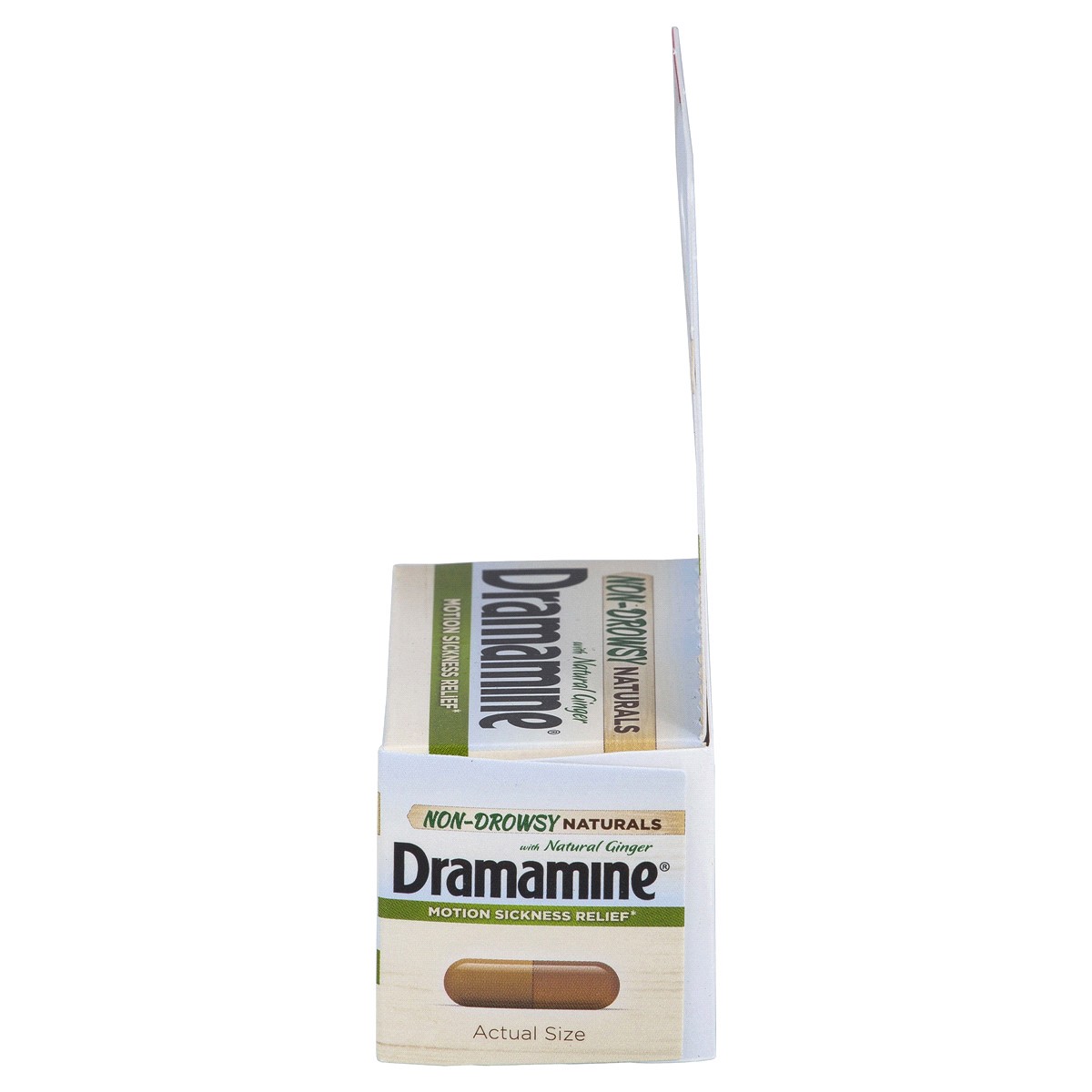 slide 5 of 5, Dramamine From the Makers of Dramamine, Advanced Herbals Motion Sickness Relief - Non-Drowsy, Naturals With Ginger, 18 Count, 18 ct