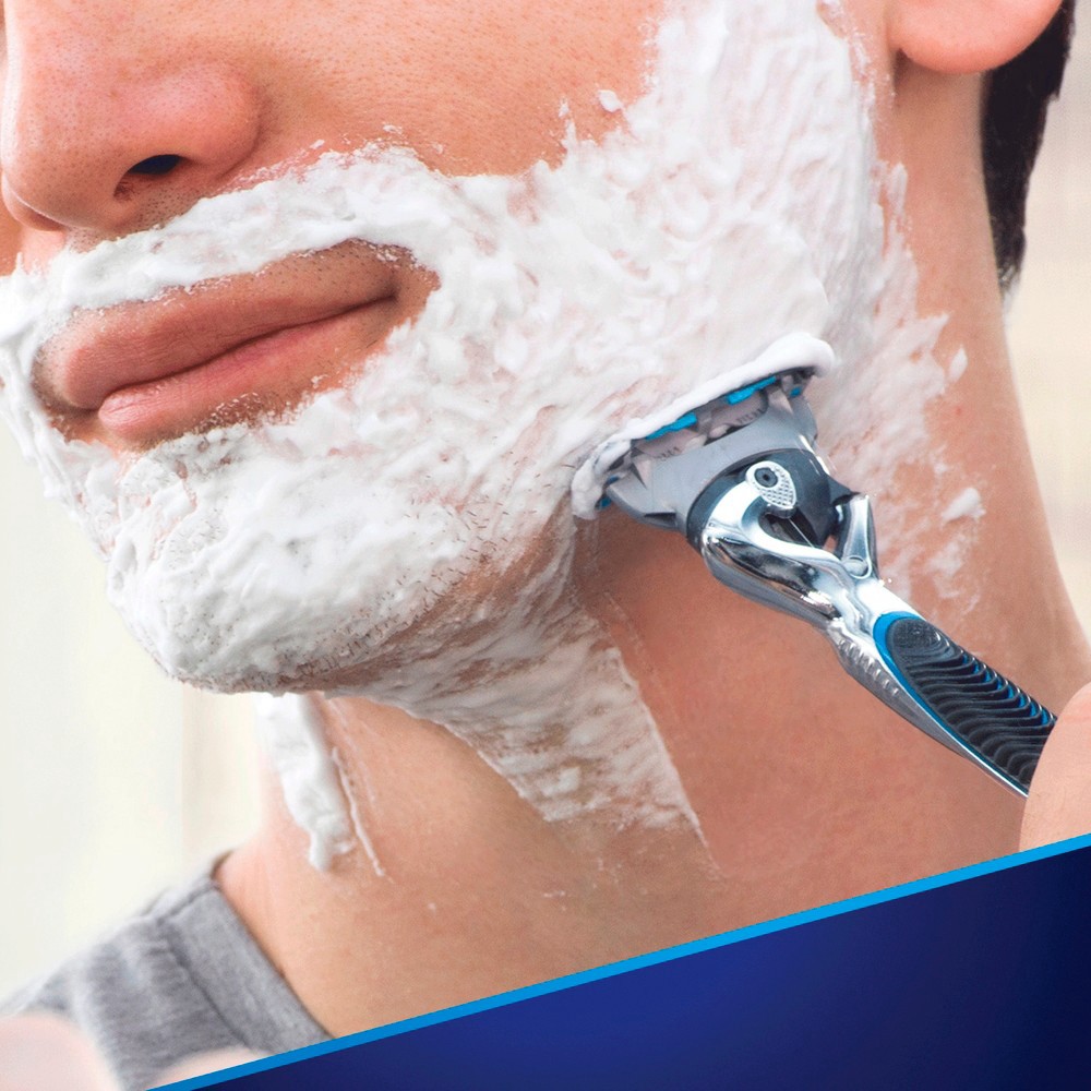 slide 4 of 10, Fusion5 ProGlide Chill Razor Refills, 8 Razor Cartridges for Flexball Handle, 5-Blade Razor Blades, 2x Cooling Lubrication, 8 ct