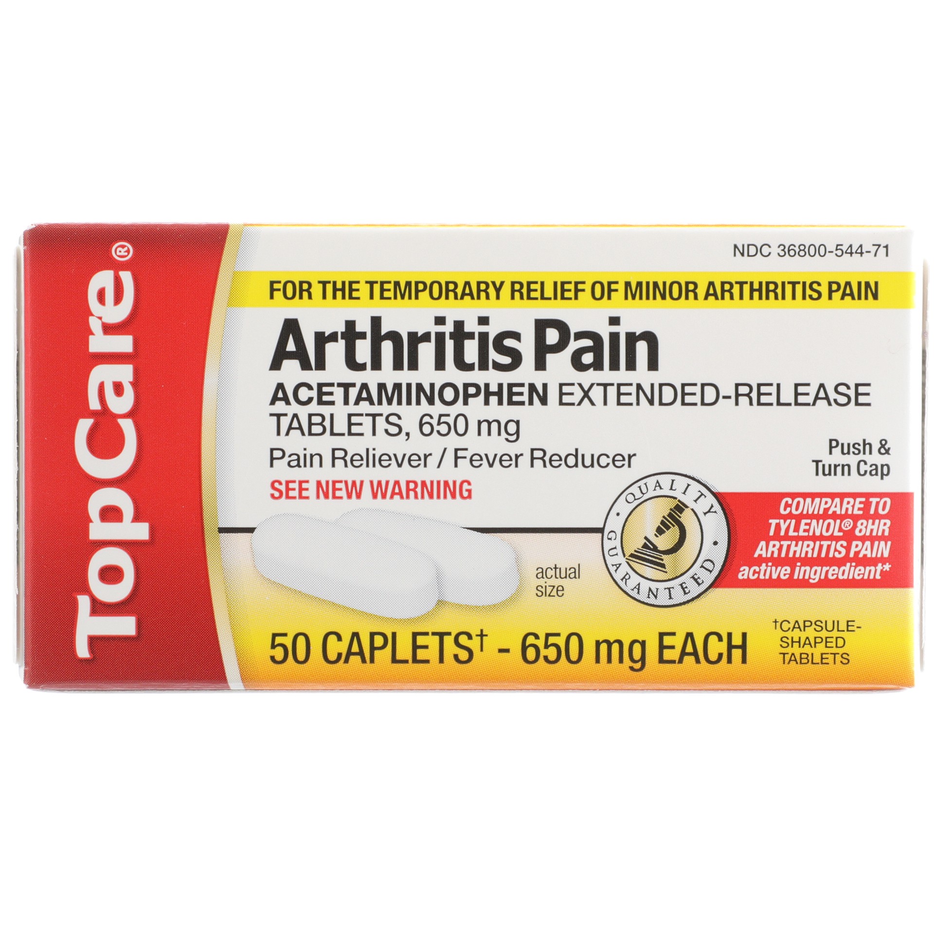 slide 6 of 6, TopCare Top Care Arthritis Pain Extended-Release Tablets, 50 ct
