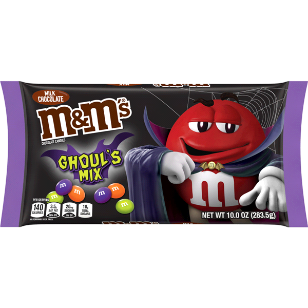 M&M's Peanut Milk Chocolate Ghoul's Mix Share Size Halloween Candy