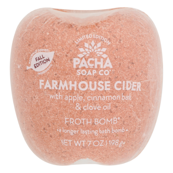 slide 1 of 1, Pacha Soap Co Froth Bath Bomb Farmhouse Cider, 7 oz