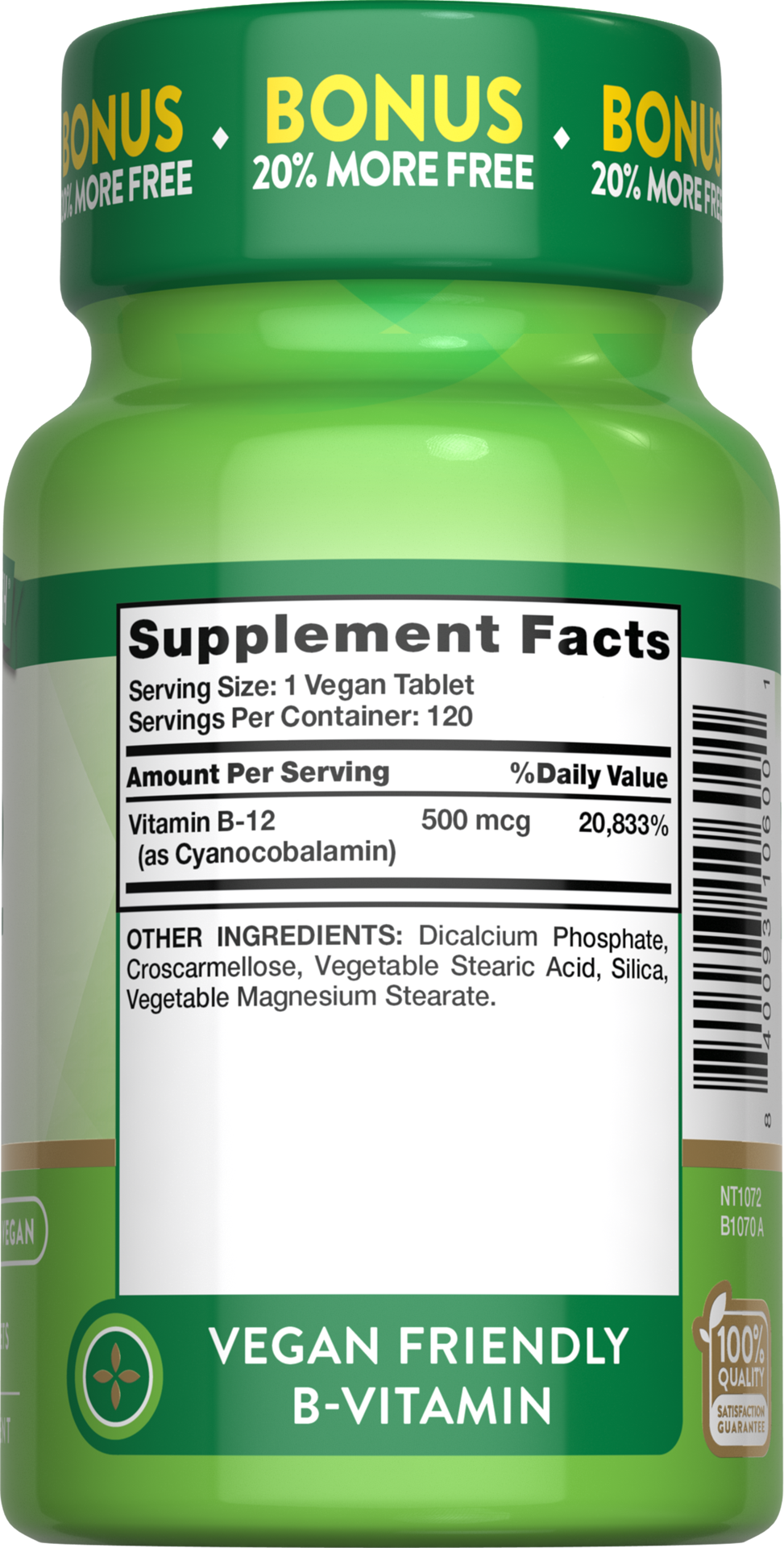 slide 3 of 5, Nature's Truth Vitamin B-12 500 mcg, 120 ct