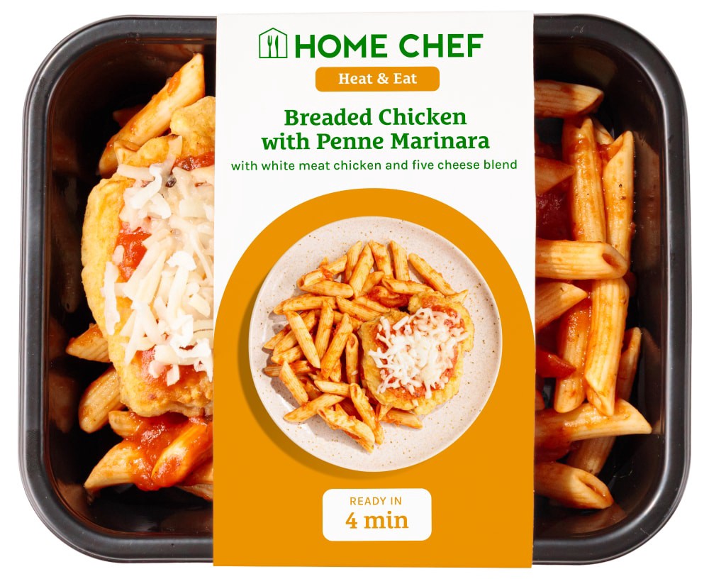 slide 2 of 2, Home Chef Heat & Eat Breaded Chicken With Penne Marinara, 11 oz