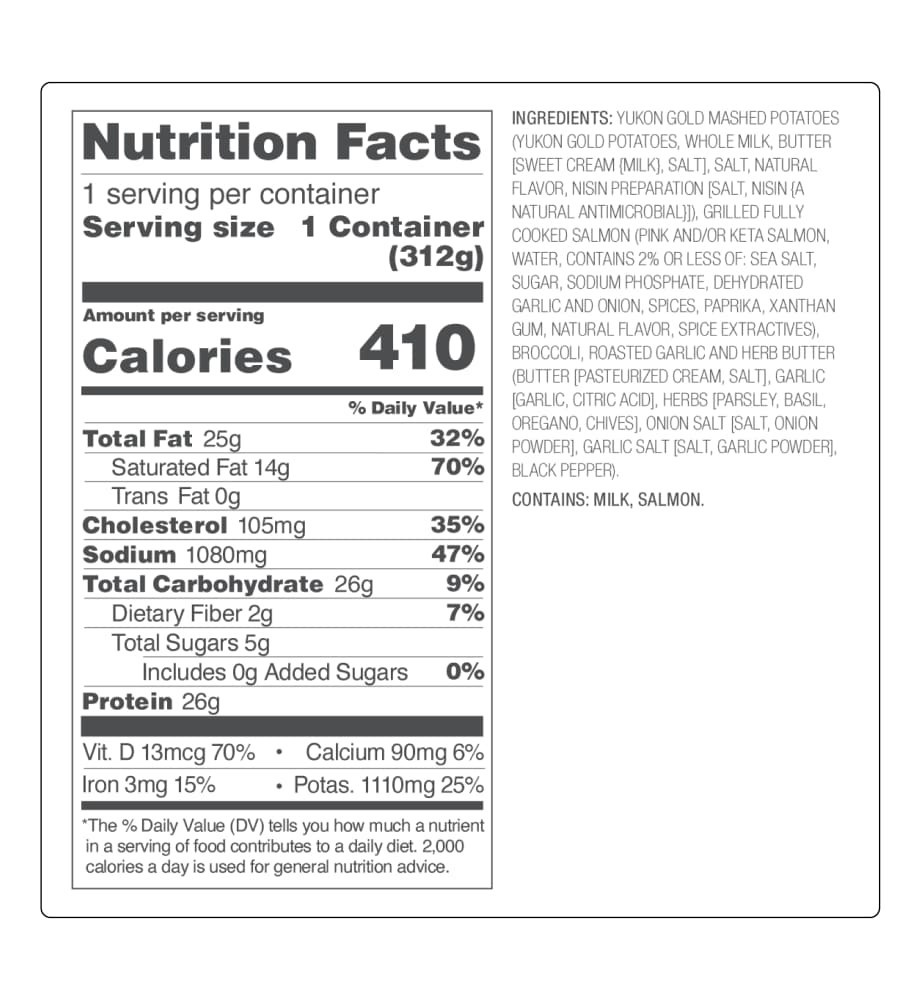 slide 2 of 2, Home Chef Heat & Eat Garlic Herb Butter Salmon, 11 oz