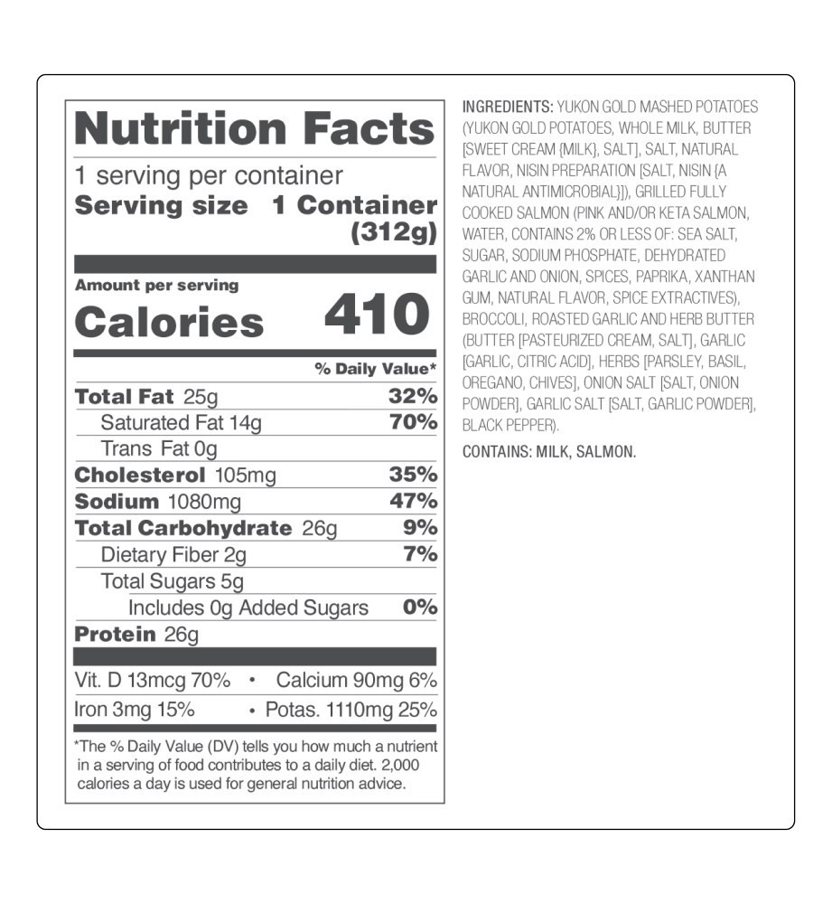 slide 2 of 2, Home Chef Heat & Eat Garlic Herb Butter Salmon, 11 oz