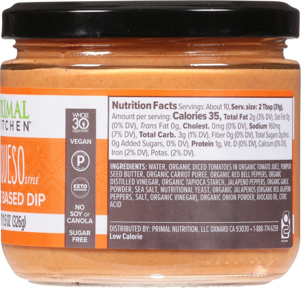 slide 2 of 3, Primal Kitchen Queso Dip Mild - 11.5 Oz, 11.5 oz