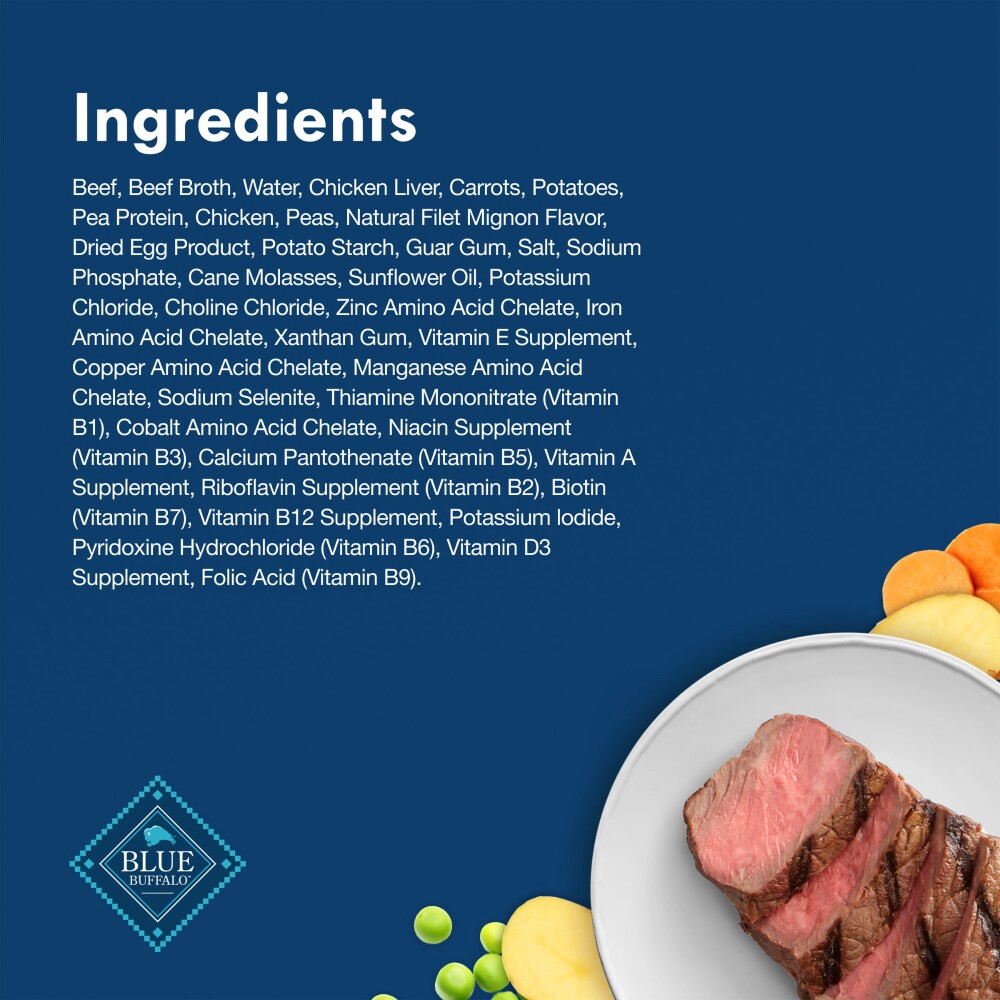 slide 5 of 6, Blue Buffalo Delights Filet Mignon in Gravy for Small Breed Dogs, 3.5 oz