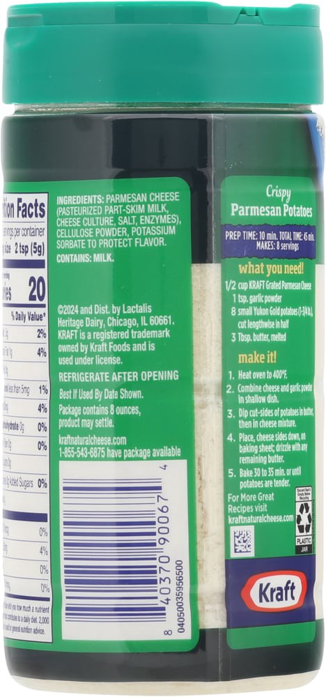 slide 2 of 4, Kraft Grated Parmesan Cheese Shaker Bottle, 8 oz