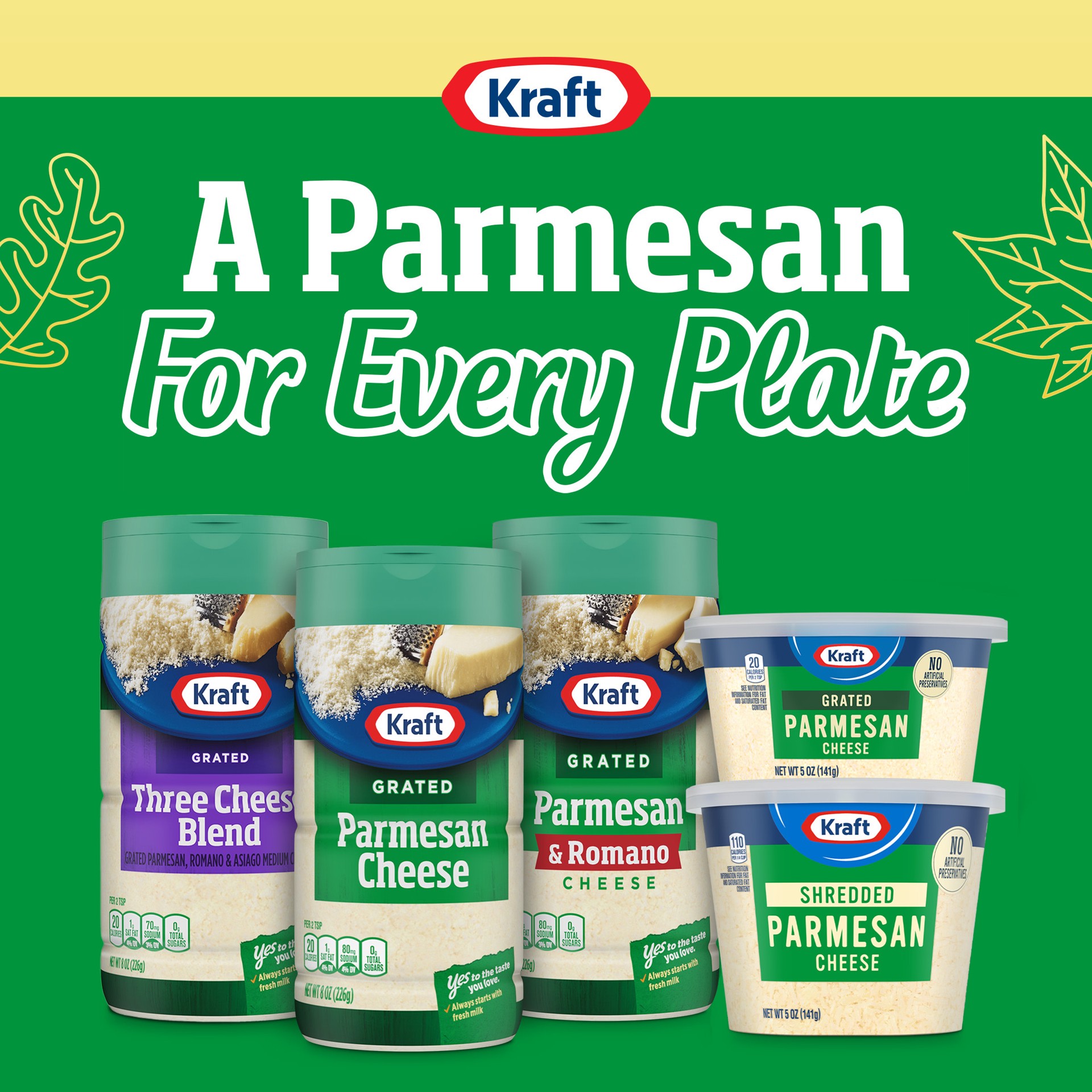 slide 5 of 6, Kraft Grated Parmesan Cheese 8 oz, 8 oz