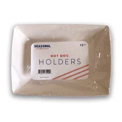 Seasonal Celebrations Patriotic Hot Dog Trays, 12 ct